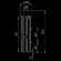Дымоход с регистром Окаменевшее дерево перенесённый рисунок + Змеевик, d-115, L=1000 мм (Feringer) в Иркутске