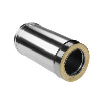 Сэндвич труба для дымохода L=500 (НЕРЖ-321/0,8-НЕРЖ-439/0,5) d-130/210 (Дымок-Lux) Сэндвич труба для дымохода L=500 (НЕРЖ-321/0,8-НЕРЖ-439/0,5) d-130/210 (Дымок-Lux)