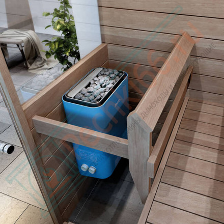 Печь для сауны VIENNA 80 STS (8 кВт, цвет хром, 20 кг камней)