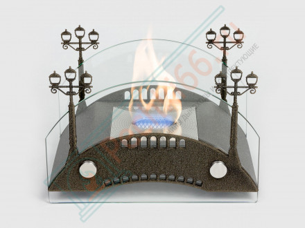 Биокамин Пушкинский мост S, бронза (LuxFire)