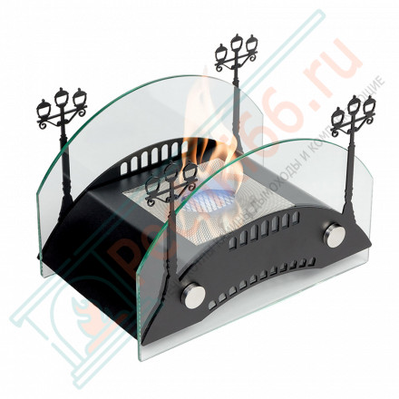 Биокамин Пушкинский мост S, чёрный (LuxFire)