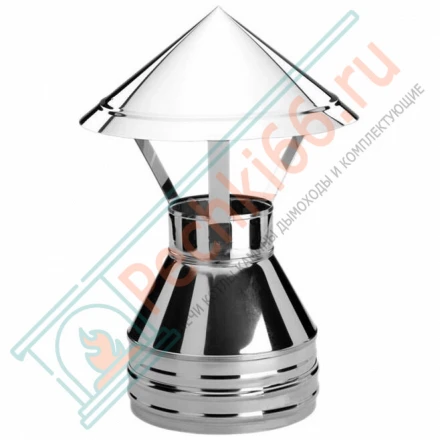 Зонт V50R с изол (AISI-321/0,8-ОЦИНК-RAL/0,5) d-200/300 (Вулкан-Cerablanket)