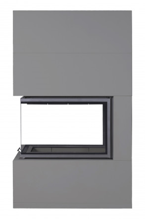 Камин Родос 900 ГРАФИТ, шамот черный (ЭкоКамин)