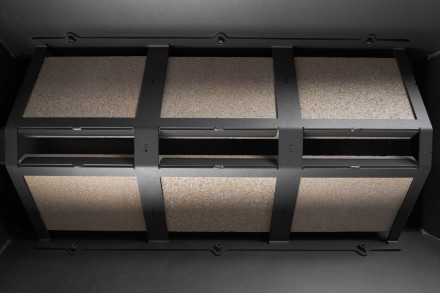 Камин Родос 900 ГРАФИТ, шамот черный (ЭкоКамин)