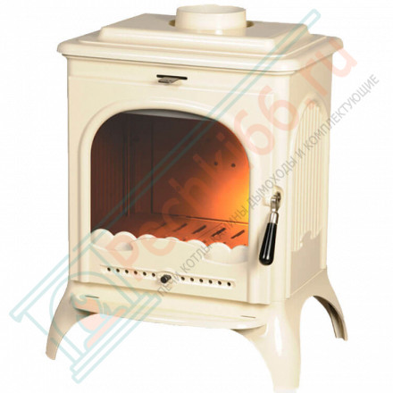 Печь-камин SEVILLE эмаль слоновая кость (INVICTA)