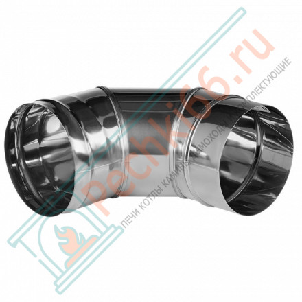 Отвод 90° без изол (НЕРЖ-321/0,5) d-300 (Дымок-Lux)