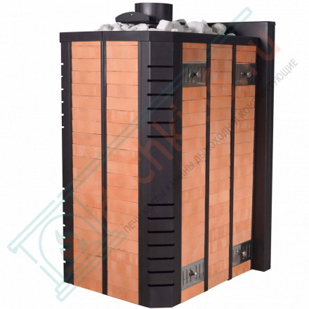 Печь для бани МП-20 с парогенератором, в кирпичной облицовке (Тройка) до 20м3
