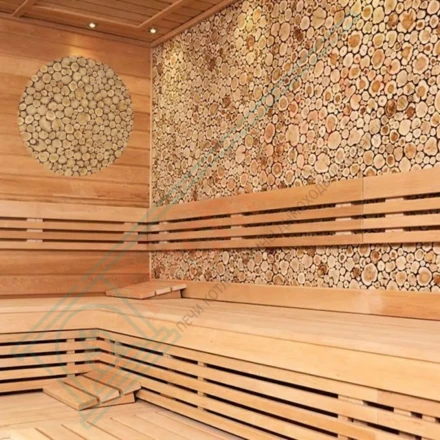 Панно из можжевельника на щите круглое D - 1000 мм