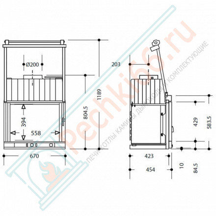 Каминная топка Altima 106 (Supra) 9 кВт
