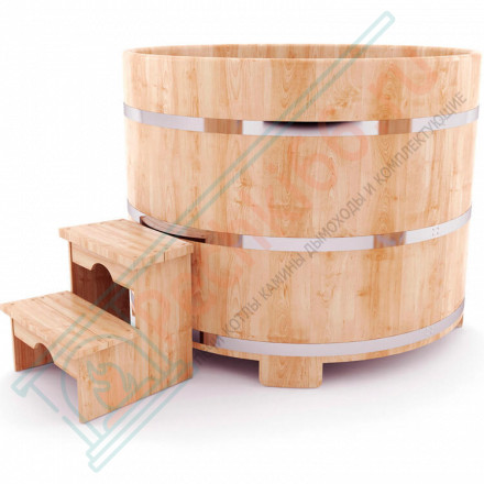 Купель кедровая круглая 180х180х120 (НКЗ)