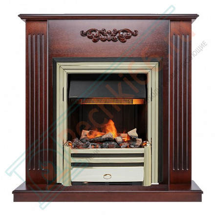 Каминокомплект Lumsden - Махагон коричневый антик с электроочагом Cavendish