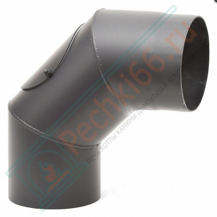Отвод 90° с ревизией d-150, серый (EdilKamin)