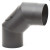 Отвод 90° с ревизией d-150, серый (EdilKamin)