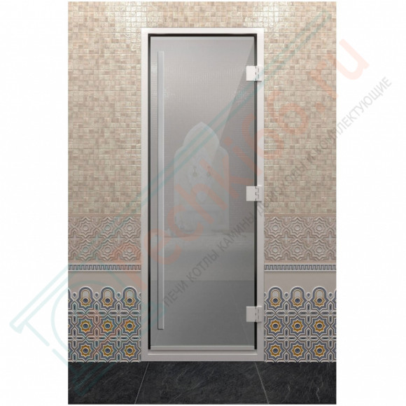 Стеклянная дверь DoorWood «Хамам Престиж Сатин» 2000х900 мм в Иркутске