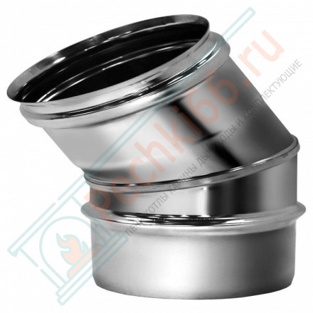 Отвод одностенный 30° (AISI-321/0,8мм) d-104 (Вулкан)