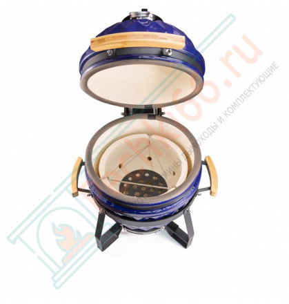 Керамический гриль Diamond Egg S синий