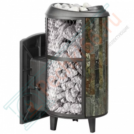 Печь банная «Атмосфера L КТТ» комбинированная жадеит наборный (ProMetall)