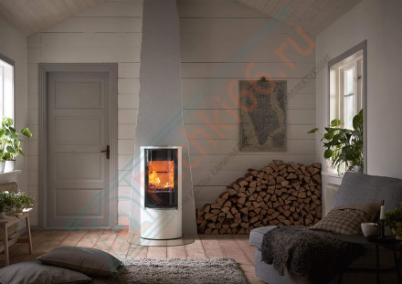 Печь-камин 510G:2 Style, верх стекло, цвет серый (Contura)