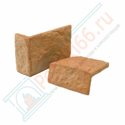 Плитка угловая Рваный Камень Макси, шт. (Терракот)