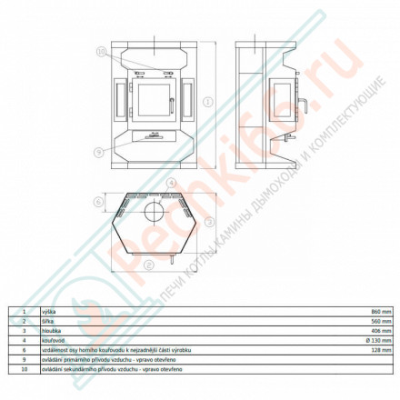 Печь-камин Alborg (ABX)