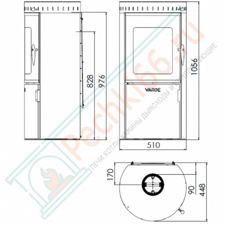 Печь-камин Aura 7 (Varde)