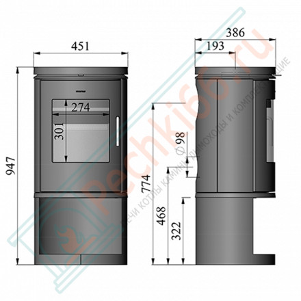 Печь-камин Morsø 6143 (Morso)