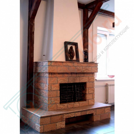 Плитка угловая Шамот Макси, шт. (Терракот)