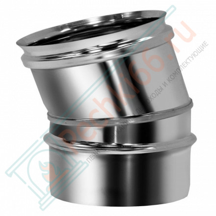 Отвод одностенный 15° (AISI-304/0,5мм) d-115 (Вулкан)