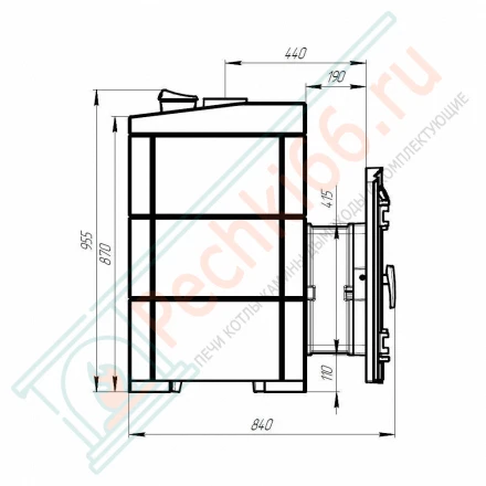 Печь Атмосфера L, в облицовке талькохлорит (ProMetall)