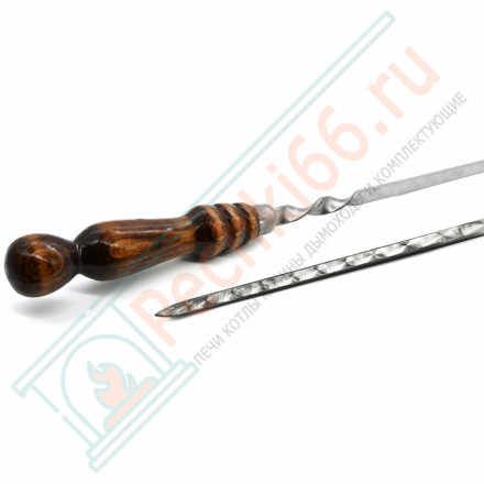 Комплект 6 шампуров из нерж. ст 3 мм. с д/р, (400х12х3 мм)