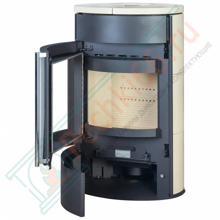 Печь-камин Торонто майолика кремовая (ЭкоКамин)