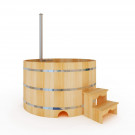 Японская баня Фурако круглая с внутренней печкой 180х180х120 (НКЗ)