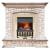 Каминокомплект Preston - Белый/Слоновая кость с патиной с очагом Danville Brass FB2