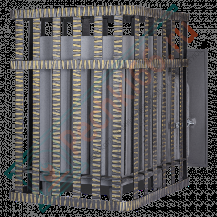 Чугунная печь для бани Гроза в сетке 24 (П) (ТехноЛит)