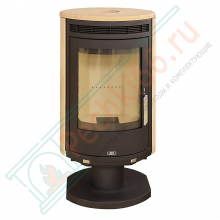 Печь-камин Arktis 8 поворотный, черный, песчаник, с верхней плитой (ABX)