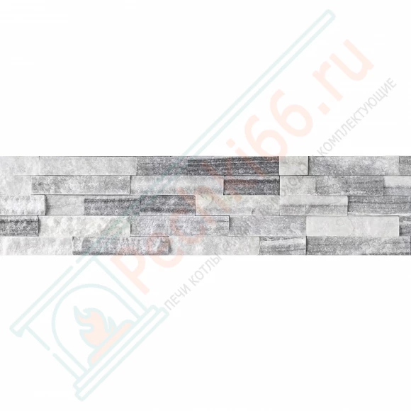 Плитка Кварцит бело-серый 600 x 150 x 15-20 мм (0.63 м2 / 7 шт) в Иркутске