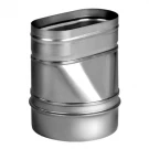 Переходник с круга на овал прямой VOG (AISI-321/0,5) 100х200мм, d-180 (Вулкан)