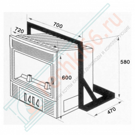 Каминная топка Turbo 644 (Supra) 8 кВт
