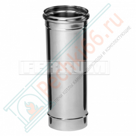 Дымоход L=0,5м (Aisi-304/0,8) d-150 (Ferrum Austenite HF)