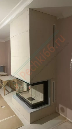 Каминная топка Экокамин Дельта 1000 K под ключ (12.2019)