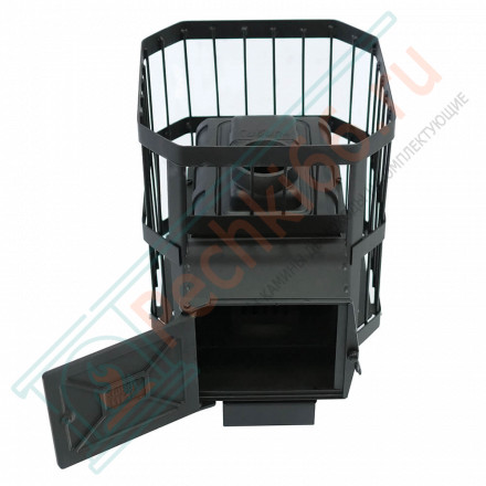 Чугунная печь для бани Сибирь-15, с чугунной дверцей (НМК)