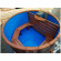 Японская баня Фурако круглая с пластиковой вставкой с внутренней печкой 150х150х120 (НКЗ) в Иркутске