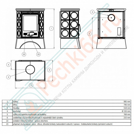 Кафельная печь Helvetia KP, металлический цоколь, 2-цвета (ABX)