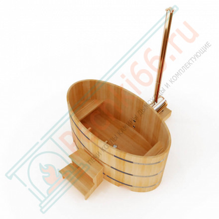 Японская баня Фурако овальная с внешней печкой 120х160х120 (НКЗ)