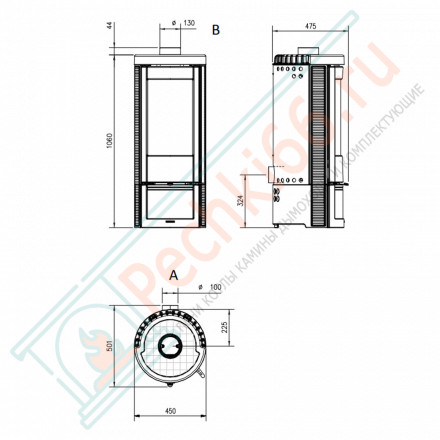 Печь-камин Marlena (La Nordica)