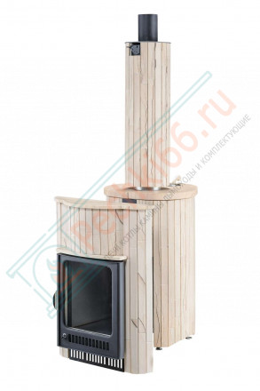 Дровяная банная печь Ферингер ОПТИМА "Окаменевшее дерево наборный" до 28 м³