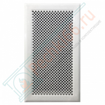 Каминная решетка 195х345, белая (Megaprom)