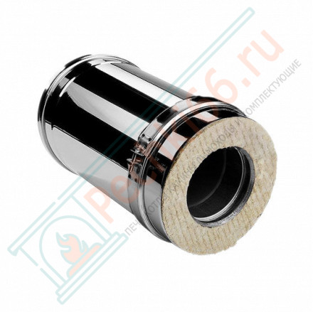 Сэндвич труба V50R с изол L=250 (AISI-321/0,8-AISI-304/0,5) d-160/260 (Вулкан-Cerablanket)