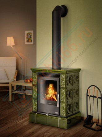 Керамическая печь Helvetia KPI, кафельный цоколь, Т/О 6.9 кВт, 2-цвета (ABX)