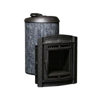 Печь для бани Атмосфера L+, усиленная каменка, ламели "Талькохлорит" (ProMetall)